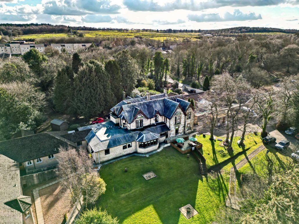 Arial view of Wallside Grange