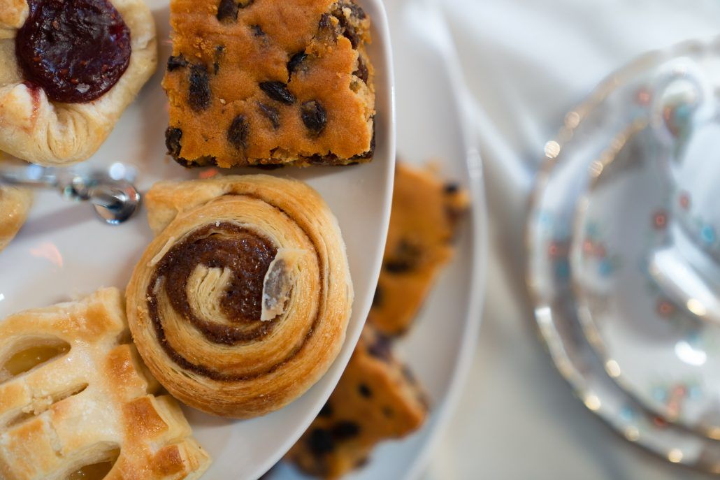 Close up of pastries