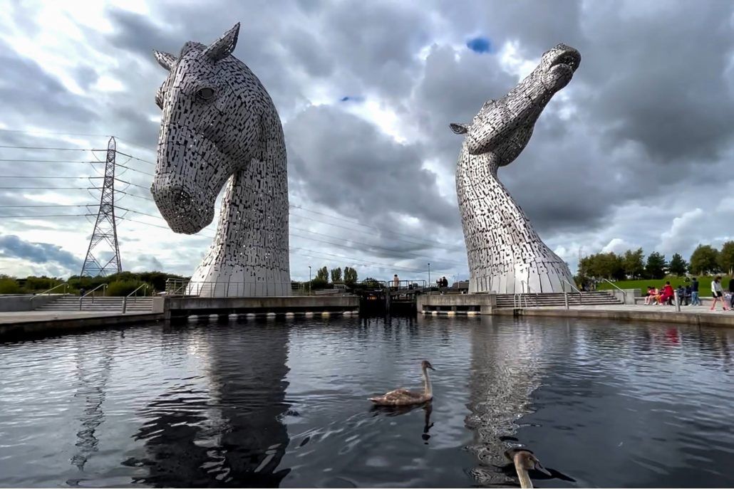 Local views of the Kelpies